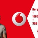 Vodafone Her Yöne 600dk, bin SMS, 3GB İnternet 19 TL