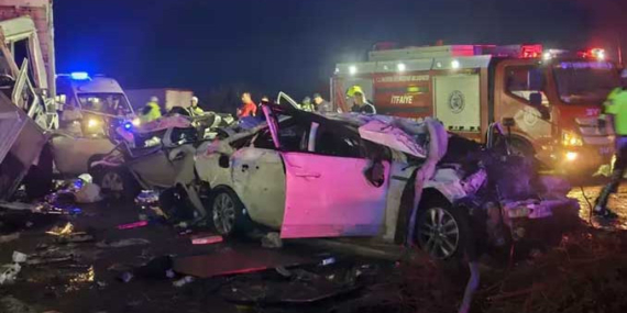 Mersin’de TAG Otoyolunda Zincirleme Trafik Kazası